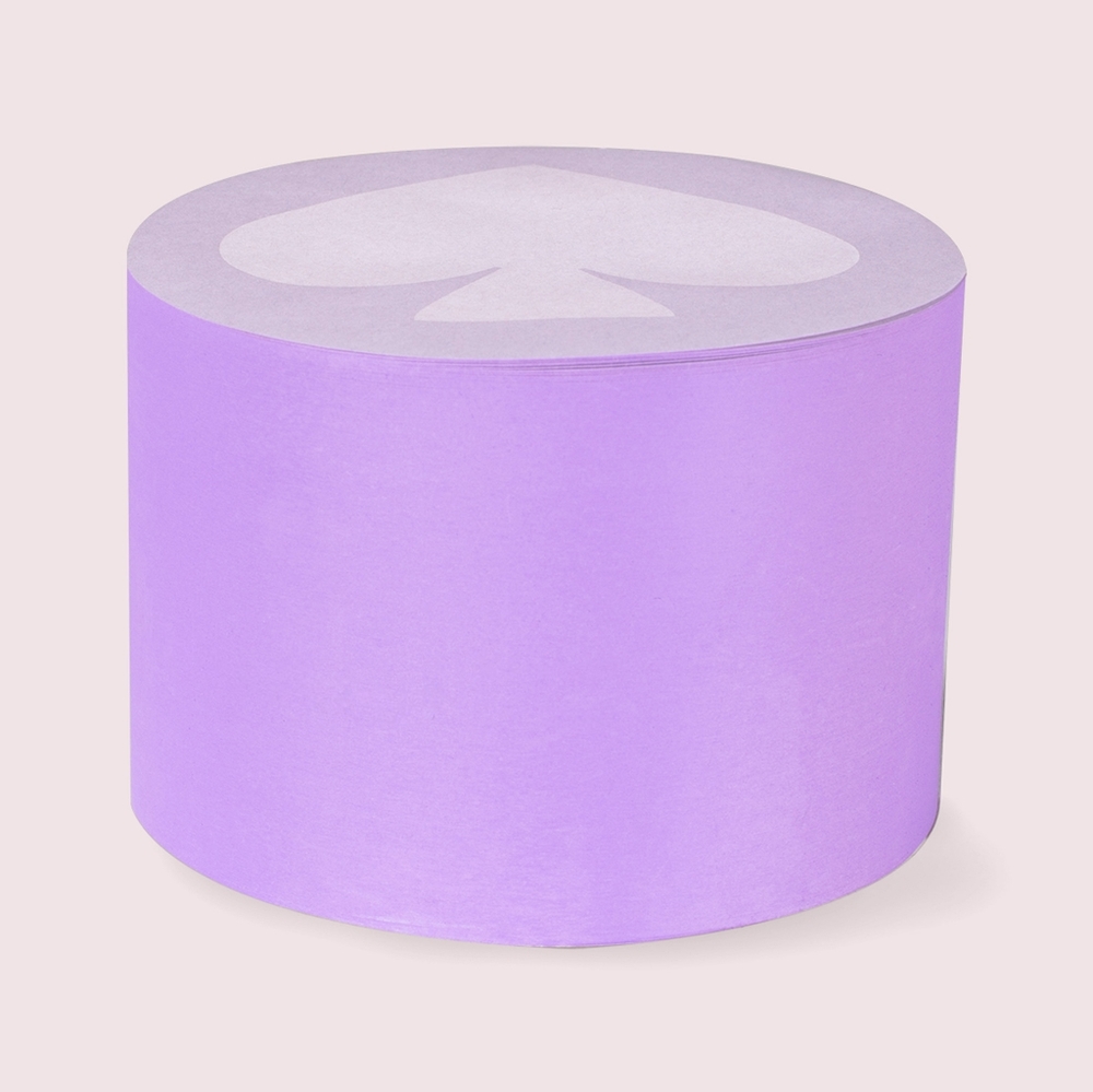 Kate Spade Lilac Round Sticky Note Stack NWT